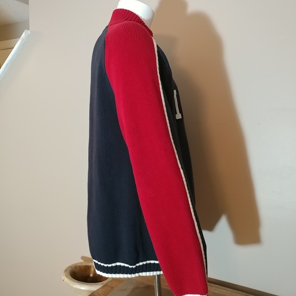 Tommy Hilfiger Spellout Zip Front Sweater